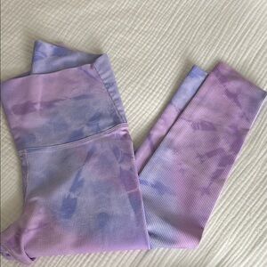Beach Riot Purple Ribbed Leggings XS
